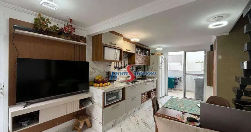 Apartamento duplex com 2 dormitórios, 45 m² - venda por r$ 500.000,00 ou aluguel por r$ 4.000,00/mês - chácara mafalda - são paulo/sp