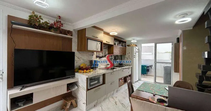 Apartamento duplex com 2 dormitórios, 45 m² - venda por r$ 500.000,00 ou aluguel por r$ 4.000,00/mês - chácara mafalda - são paulo/sp