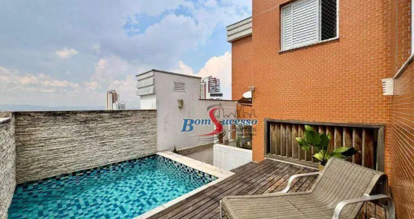 Cobertura com 4 dormitórios à venda, 396 m² por r$ 4.029.900,00 - jardim anália franco - são paulo/sp