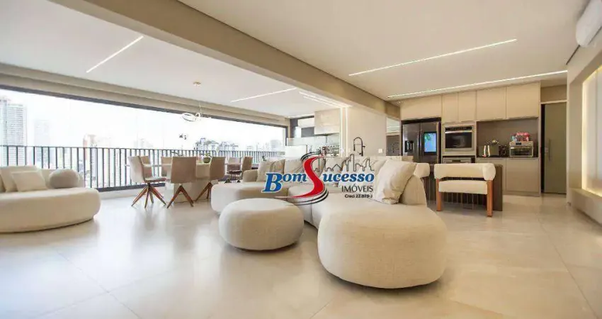 Apartamento com 3 dormitórios à venda, 165 m² por r$ 3.220.000,00 - tatuapé - são paulo/sp