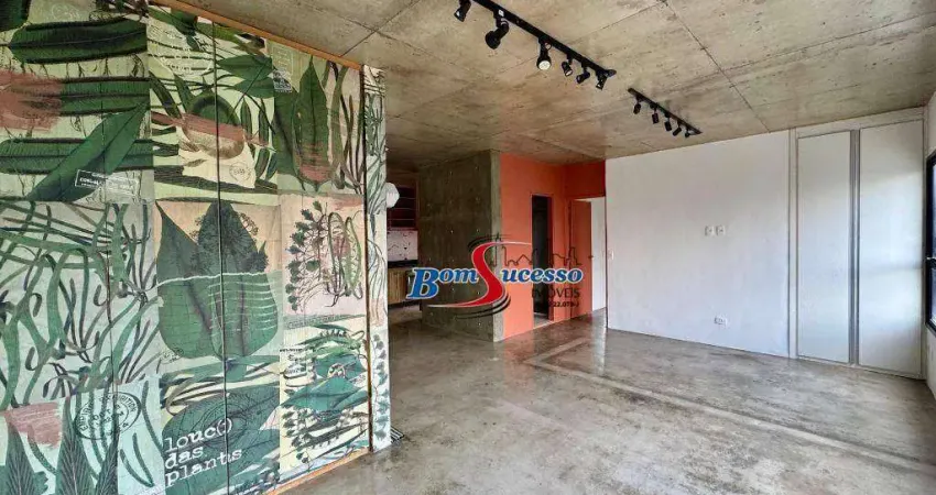 Apartamento com 1 dormitório para alugar, 74 m² por r$ 4.487,00/mês - jardim anália franco - são paulo/sp