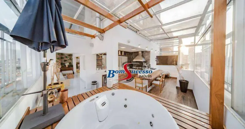 Cobertura com 4 dormitórios à venda, 181 m² por r$ 3.100.000 - jardim anália franco - são paulo/sp