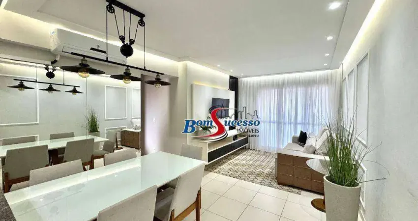 Apartamento com 2 dormitórios à venda, 82 m² por r$ 1.270.000 - guilhermina - praia grande/sp