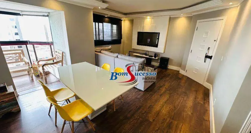 Apartamento com 3 dormitórios à venda, 138 m² por r$ 1.100.000 - tatuapé - são paulo/sp