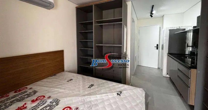 Studio com 1 dormitório para alugar, 25 m² por r$ 3.600/mês - jardim anália franco - são paulo/sp