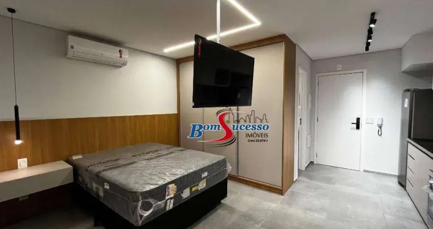 Studio com 1 dormitório para alugar, 36 m² por r$ 4.615/mês - tatuapé - são paulo/sp