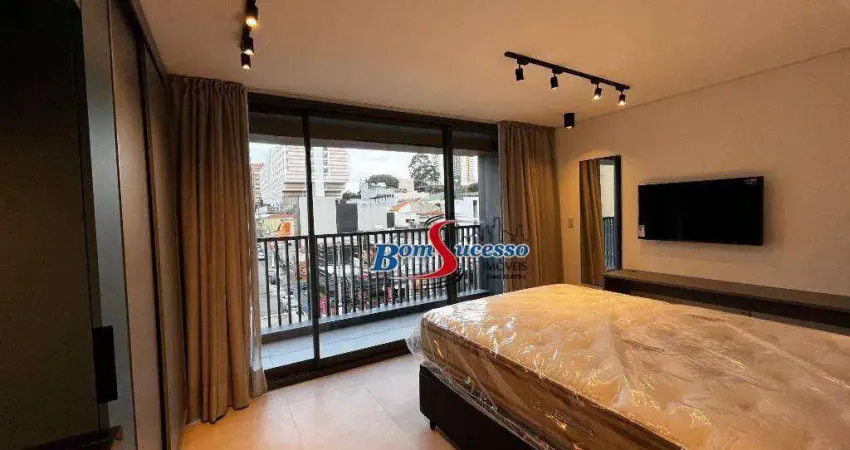 Studio com 1 dormitório para alugar, 31 m² por r$ 4.310/mês - tatuapé - são paulo/sp