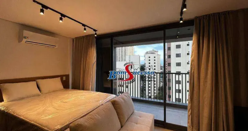 Studio com 1 dormitório para alugar, 34 m² por r$ 5.350,00/mês - tatuapé - são paulo/sp
