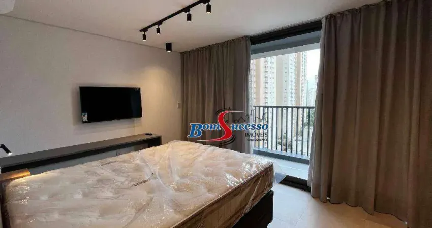 Studio com 1 dormitório para alugar, 31 m² por r$ 4.975/mês - tatuapé - são paulo/sp
