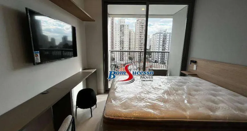 Studio com 1 dormitório para alugar, 20 m² por r$ 2.940/mês - tatuapé - são paulo/sp