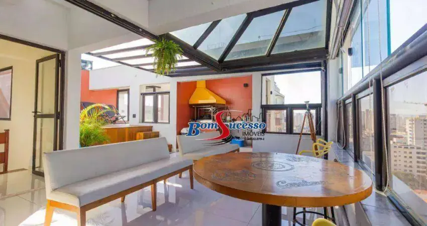 Cobertura com 3 dormitórios à venda, 180 m² por r$ 1.290.000,00 - tatuapé - são paulo/sp