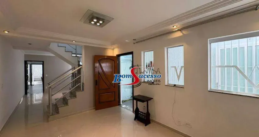 Sobrado com 3 dormitórios para alugar, 200 m² por r$ 6.423,90/mês - chácara mafalda - são paulo/sp