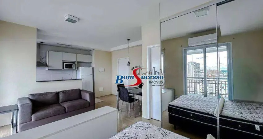 Studio com 1 dormitório para alugar, 40 m² por r$ 4.300/mês - jardim anália franco - são paulo/sp