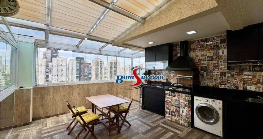 Cobertura com 2 dormitórios à venda, 105 m² por r$ 999.000 - tatuapé - são paulo/sp