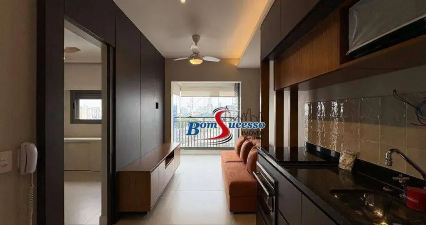 Apartamento com 1 dormitório para alugar, 30 m² por r$ 3.680/mês - belém - são paulo/sp