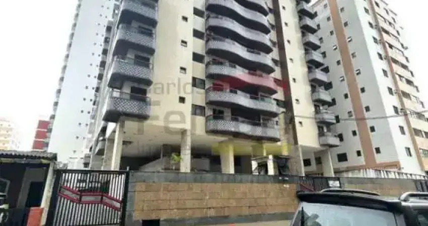APARTAMENTO NA VILA TUPI A 350 METROS DA PRAIA COM 2 DORMITÓRIOS, SENDO1 SUÍTE, 2 VARANDAS E 1 VAGA
