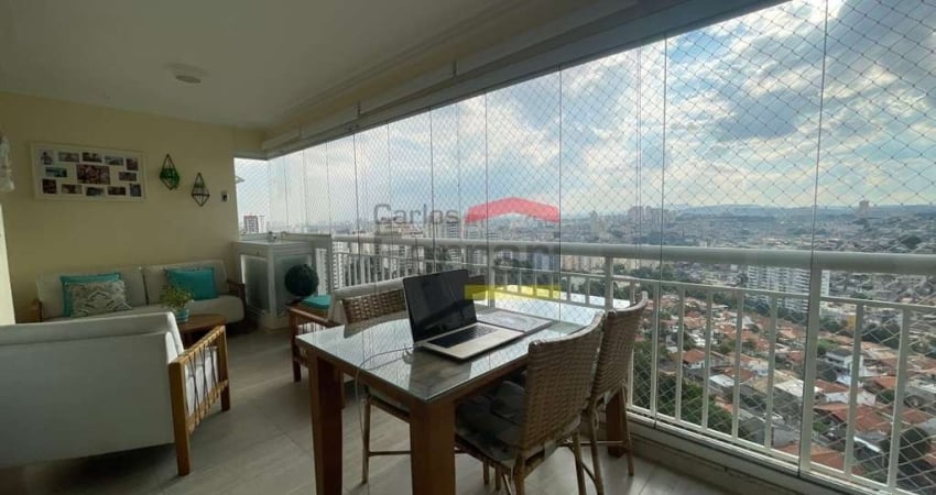 Apartamento de 121M2 com 3 dormitórios sendo 1 suíte, varanda gourmet, 2 vagas e cond lazer completo