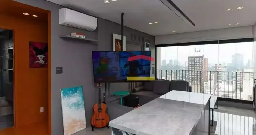 Apartamento mobiliado e com varanda em perdizes- rua bartira