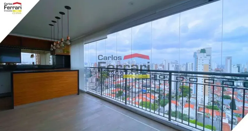 Apartamento alto padrão à venda em santana, 170 m², varanda gourmet, 3 suítes, 4 vagas e depósito.