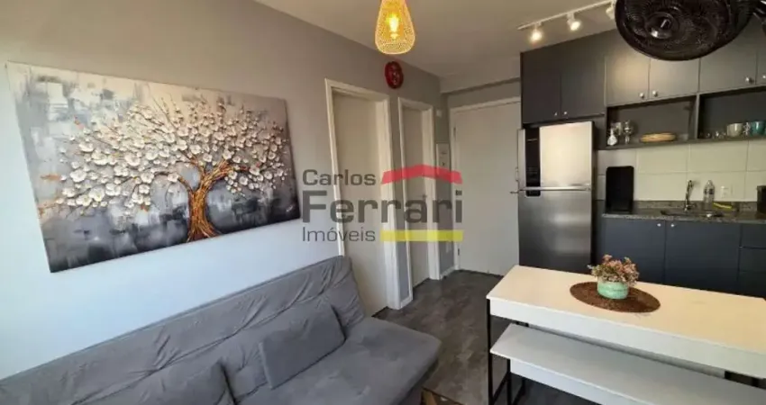 Torre única- 34 m² - mobiliado - 2 dormitórios - 350 metros do metrô barra funda