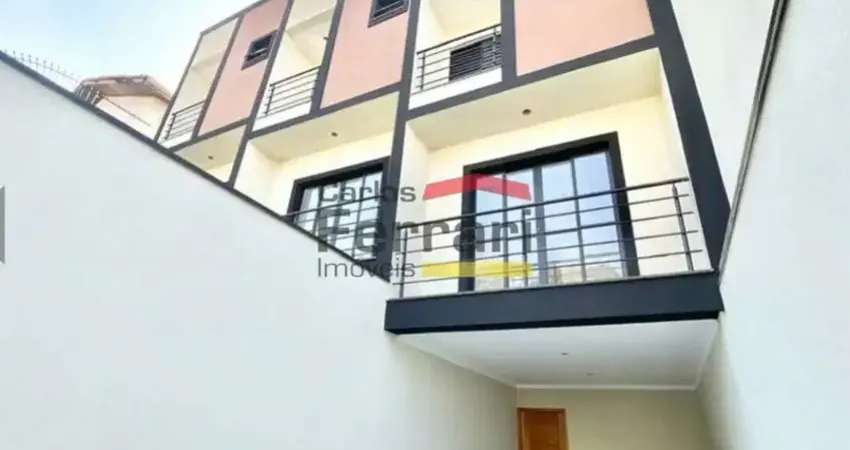 Sobrado novo no mandaqui com 3 suítes, varanda, área gourmet e fácil  acesso à av engenheiro