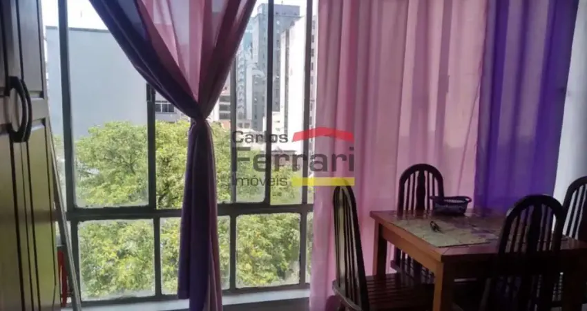 Apartamento a venda, campos elísios, 01 dormitório, sem vaga