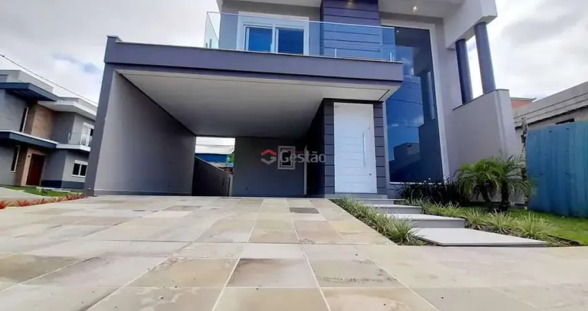 Sobrado em construção, no condomínio las brisas, localizado no bairro igara em canoas.