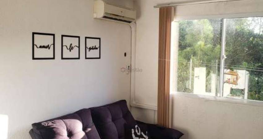apartamento semi mobiliado 02 dormitórios.