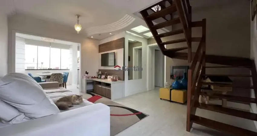 Apartamento duplex / cobertura e terraço. com entrada para o imóvel nos dois andares. duas suítes. excelente localização