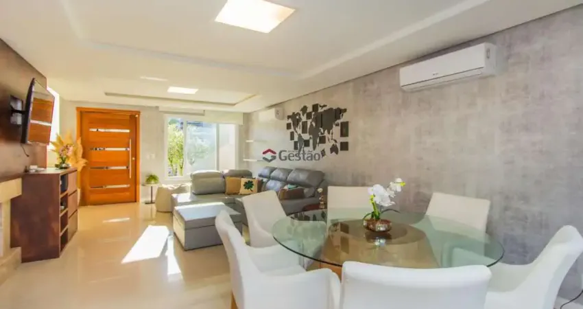 Sobrado totalmente mobiliado à venda em canoas, moinhos de ventos - 223m² de área construída, piscina