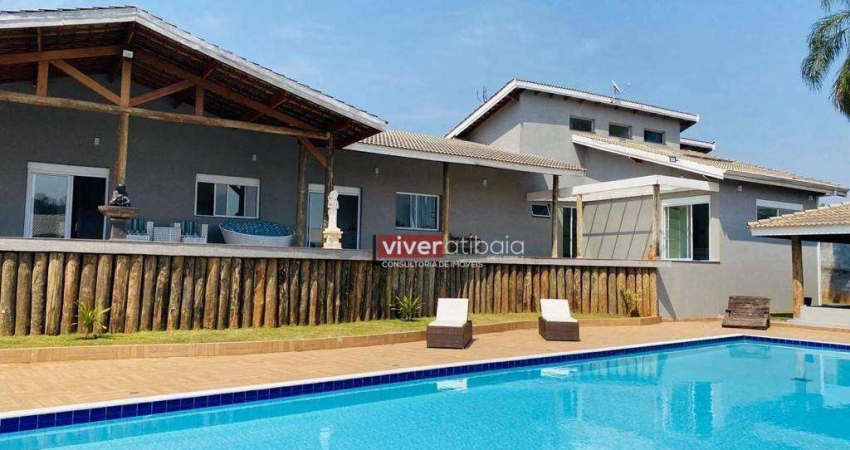 Chácara com 5 dormitórios, 4500 m² - venda por R$ 2.700.000,00 ou aluguel por R$ 10.000,00/mês - Jardim Estância Brasil - Atibaia/SP