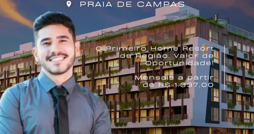 Apartamento em Carneiros | Praia de Campas | Conceito Resort | Alta Rentabilidade | Lazer Completo