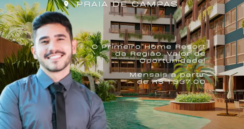 Flat em Carneiros | Praia de Campas | Conceito Resort | Alta Rentabilidade | Lazer Completo