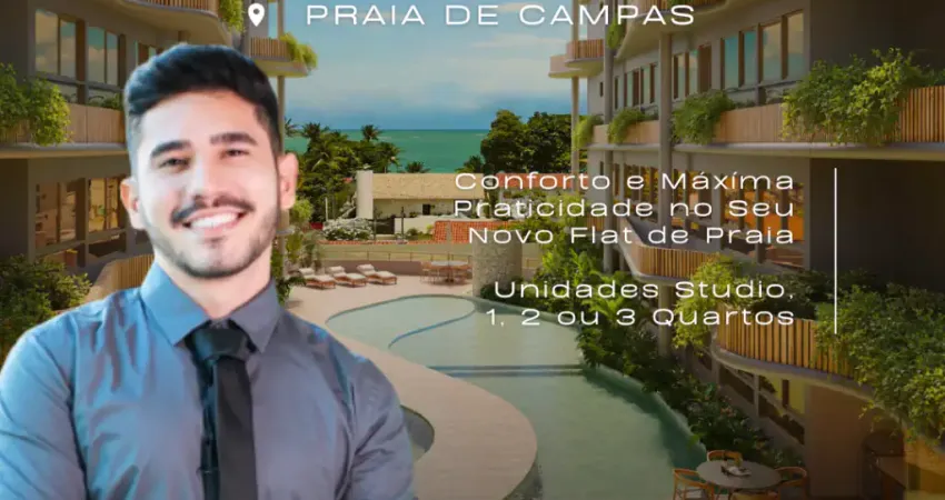 Flat em Tamandaré | Praia de Campas | A 50 metros do Mar | Exclusividade