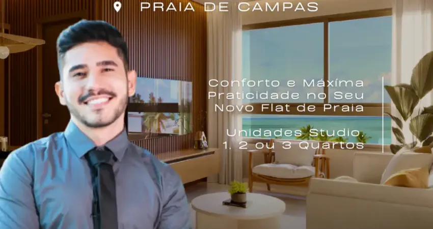 Flat em Tamandaré | Praia de Campas | A 50 metros do Mar | Exclusividade