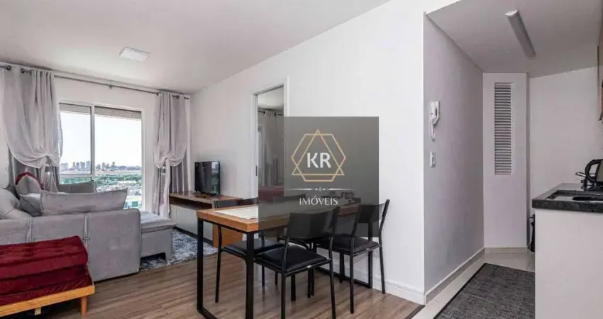 Apartamento mobiliado com 1 dormitório à venda no Rebouças.