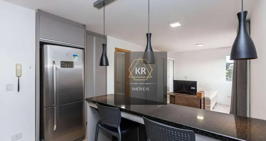 Studio alto padrão próximo ao shopping mueller – andar alto e ensolarado