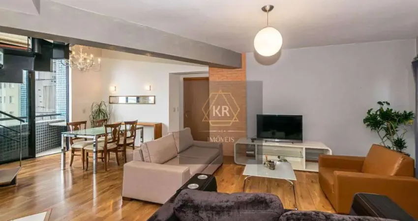 Maravilhoso loft para locação, mobiliado e decorado, bairro bigorrilho, curitiba.