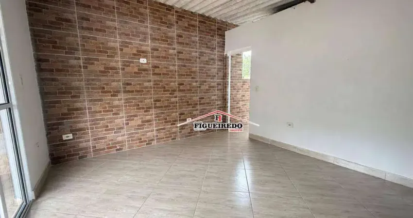 Casa com 1 dormitório para alugar, 50 m² por r$ 950/mês - japuí - são vicente/sp