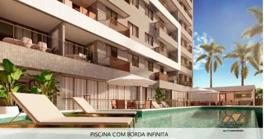 Apartamento à venda em Jaguaribe, vista mar, nascente,com 2 quartos, 1 suíte, 2 vagas de garagem!