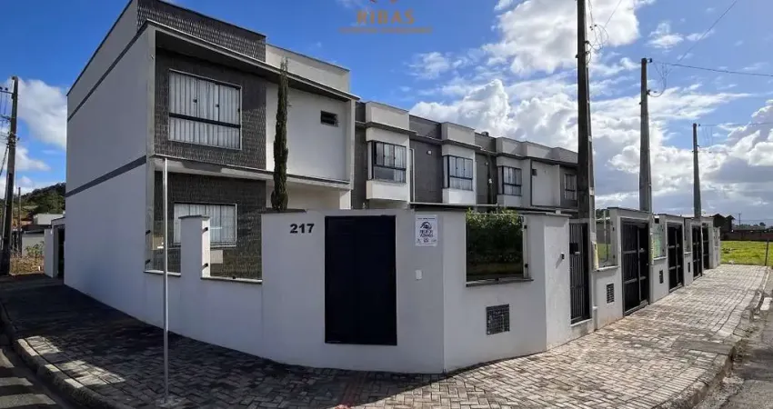 Geminado duplex de esquina - a venda no loteamento santa clara ii em guaramirim - 01 suíte + 02 quartos