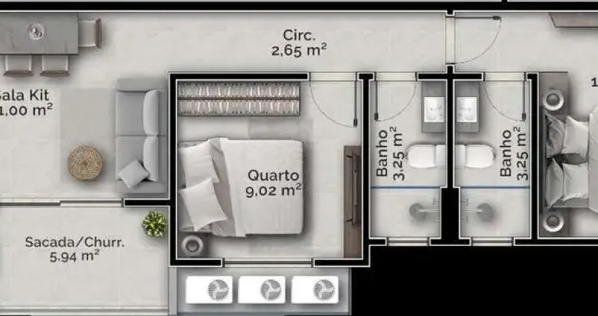 Apartamento com 2 quartos à venda na Rua Capitão Romualdo de Barros, --, Carvoeira, Florianópolis