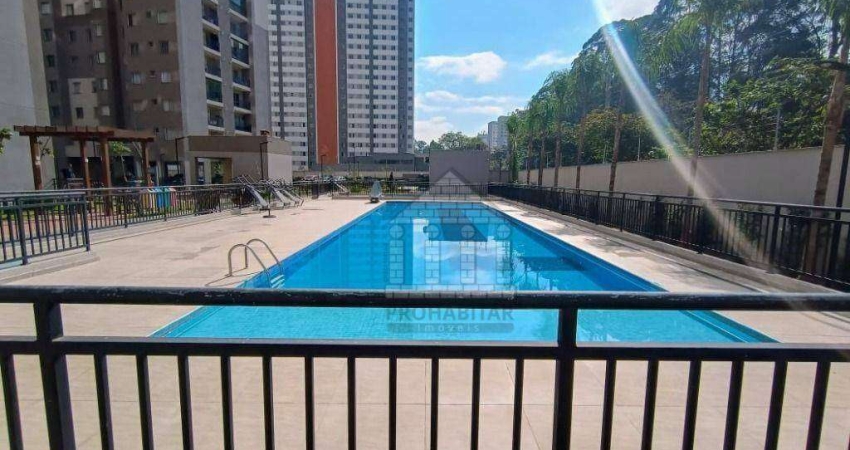 Apartamento com 2 dormitórios para alugar, 35 m²- Usina Piratininga - São Paulo/SP