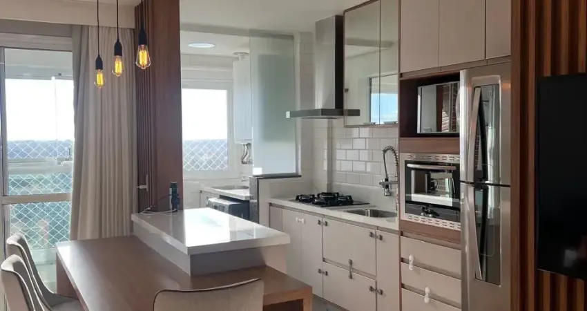 Apartamento no ultimo andar, face norte com churrasqueira e 2 vagas.