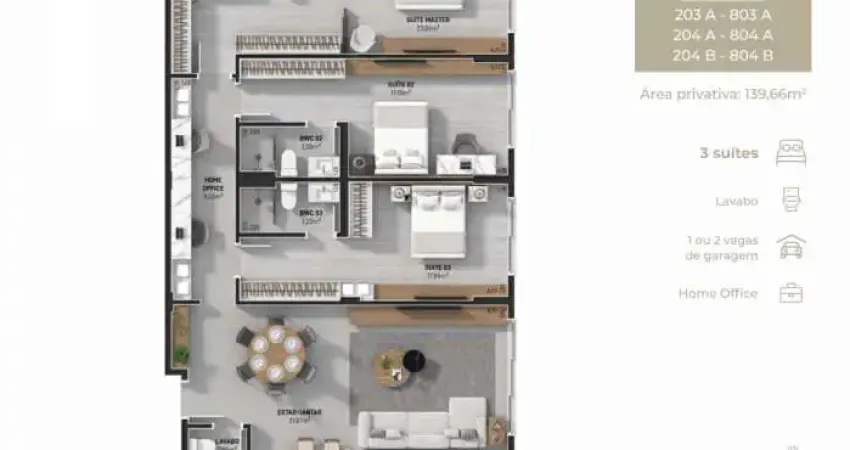 Apartamento com 3 quartos à venda na Rua Marcílio Dias, 7, Estreito, Florianópolis