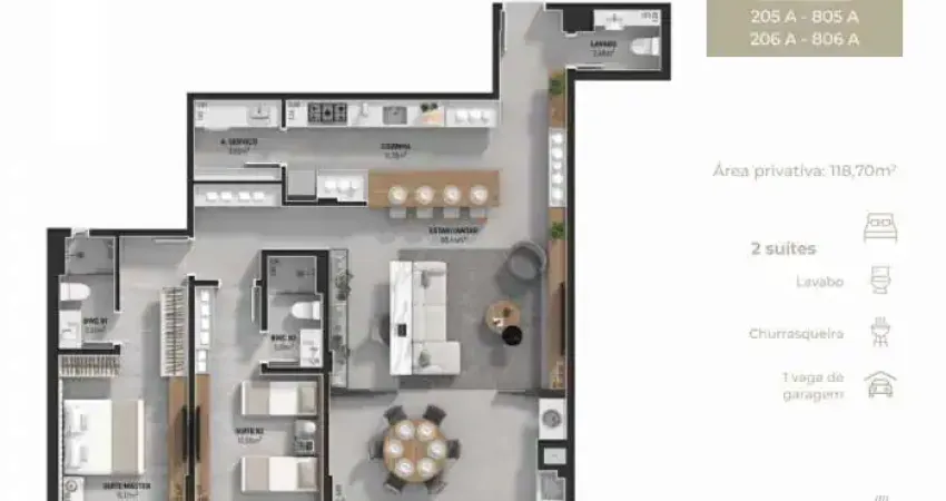 Apartamento com 2 quartos à venda na Rua Marcílio Dias, 7, Estreito, Florianópolis