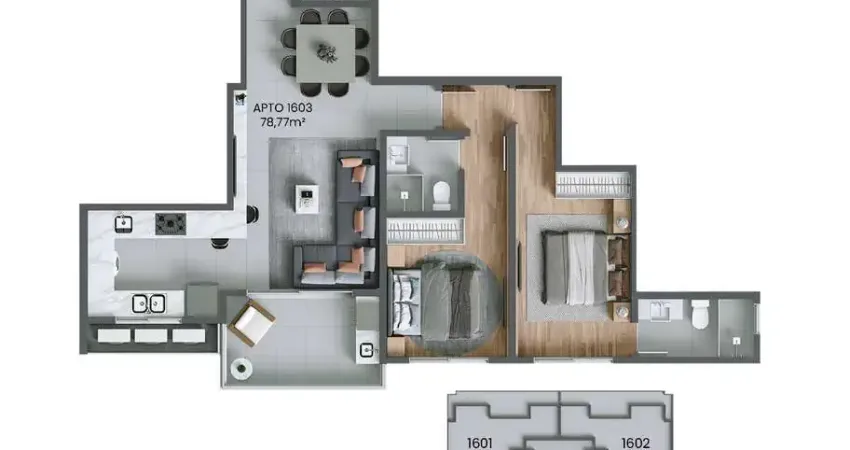 Apartamento com 2 quartos à venda na Rua Allan Kardec, 120, Agronômica, Florianópolis