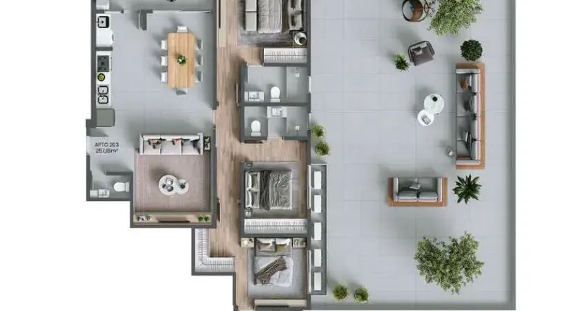 Apartamento com 3 quartos à venda na Rua Allan Kardec, 120, Agronômica, Florianópolis
