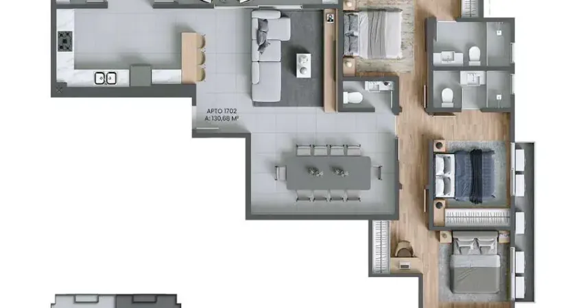 Venda | Apartamento 3 suítes + 3 vagas e hb