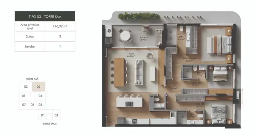 Apartamento com 3 quartos à venda na Rua Crispim Mira, 12, Centro, Florianópolis